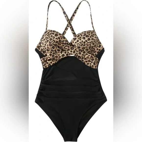 Super Cute Cutout One Piece Swimsuit with Tummy Control - Picture 13 of 16